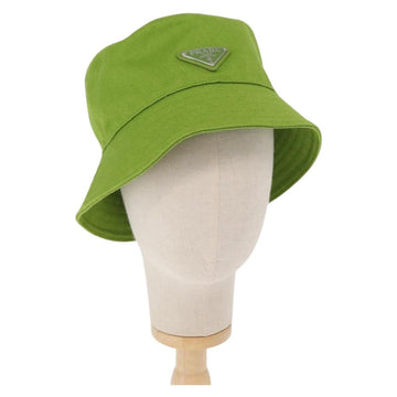 PRADA Bucket Hat Canvas M Green Auth 155955M