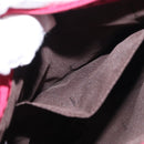 FENDI Zucchino Canvas Schultertasche Rot Silber Original 155957V-22