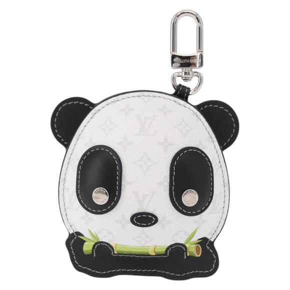 LOUIS VUITTON Monogram Bag Charm L Panda Charm White Black M03397 Auth 155958SM