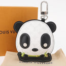 LOUIS VUITTON Monogram Bag Charm L Panda Charm White Black M03397 Auth 155958SM-13