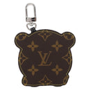 LOUIS VUITTON Monogram Bag Charm L Panda Charm White Black M03397 Auth 155958SM-3