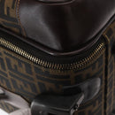 FENDI Carry Case Zucca Canvas Trunk Black Brown Auth 155959SAV-16