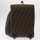 FENDI Carry Case Zucca Canvas Trunk Black Brown Auth 155959SAV-3