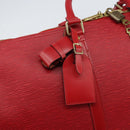 LOUIS VUITTON Epi Keepall 55 Boston Bag Red M42957 LV Auth 155970-17