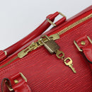 LOUIS VUITTON Epi Keepall 55 Boston Bag Red M42957 LV Auth 155970-10