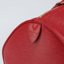 LOUIS VUITTON Epi Keepall 55 Boston Bag Red M42957 LV Auth 155970-18