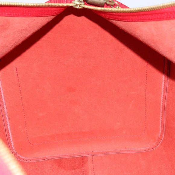 LOUIS VUITTON Epi Keepall 55 Boston Bag Red M42957 LV Auth 155970