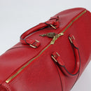 LOUIS VUITTON Epi Keepall 55 Boston Bag Red M42957 LV Auth 155970-6