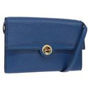 LOUIS VUITTON Epi Pochette Arche Shoulder Bag Blue M52575 LV Auth 155971-1