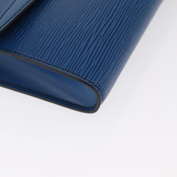 LOUIS VUITTON Epi Pochette Arche Shoulder Bag Blue M52575 LV Auth 155971