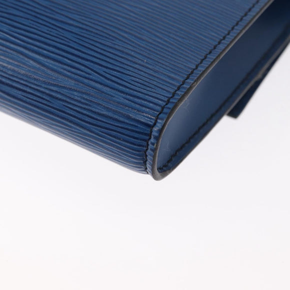 LOUIS VUITTON Epi Pochette Arche Shoulder Bag Blue M52575 LV Auth 155971