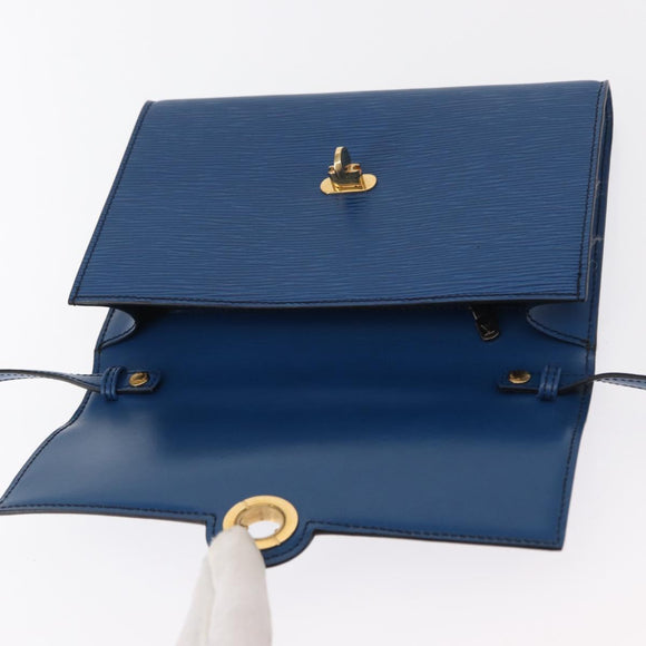 LOUIS VUITTON Epi Pochette Arche Shoulder Bag Blue M52575 LV Auth 155971