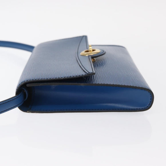 LOUIS VUITTON Epi Pochette Arche Shoulder Bag Blue M52575 LV Auth 155971