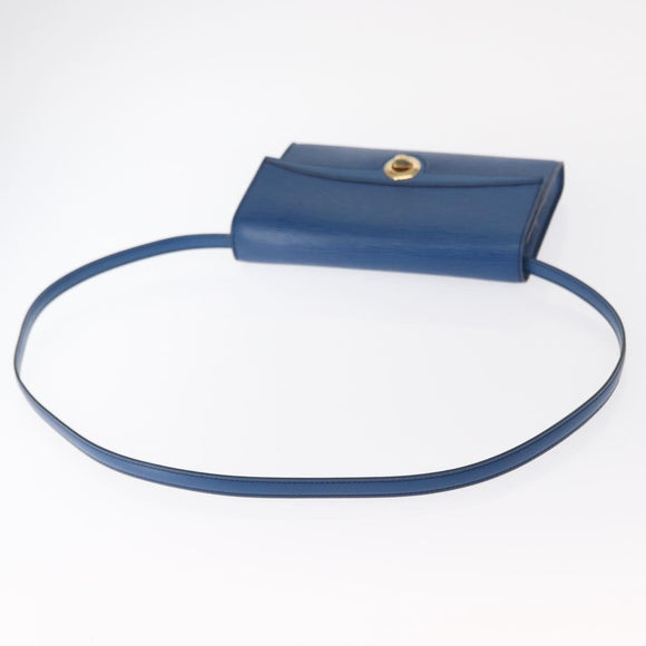 LOUIS VUITTON Epi Pochette Arche Shoulder Bag Blue M52575 LV Auth 155971