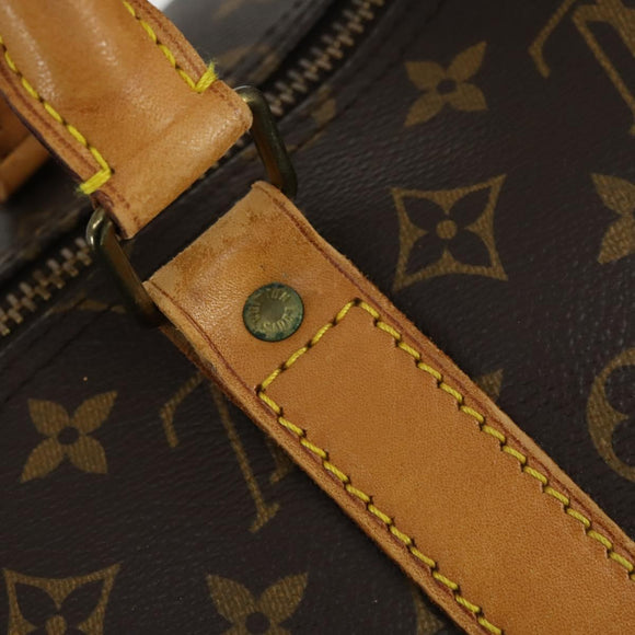 LOUIS VUITTON Monogram Keepall Bandouliere 55 Boston Bag M41414 LV Auth 155996