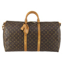 LOUIS VUITTON Monogram Keepall Bandouliere 55 Boston Bag M41414 LV Auth 155996-13