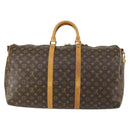 LOUIS VUITTON Monogram Keepall Bandouliere 55 Boston Bag M41414 LV Auth 155996-2