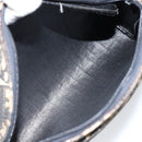 Christian Dior Trotter Canvas Shoulder Bag Black Gold Auth 155999-12