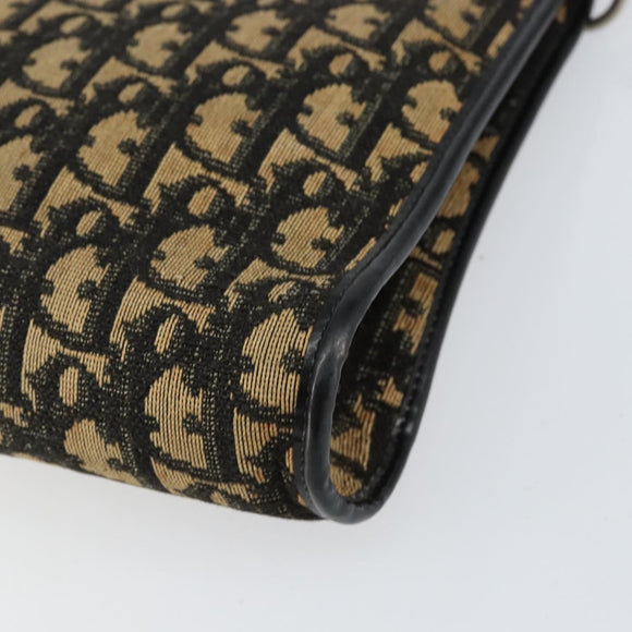 Christian Dior Trotter Canvas Shoulder Bag Navy Auth 156000