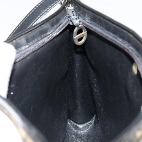 Christian Dior Trotter Canvas Shoulder Bag Navy Auth 156000