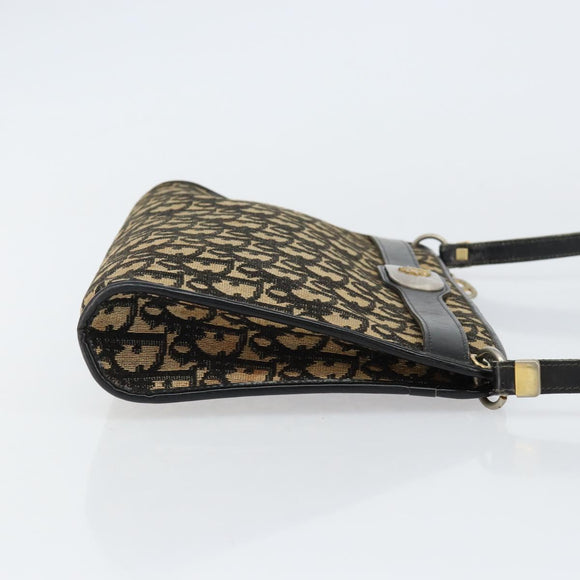 Christian Dior Trotter Canvas Shoulder Bag Navy Auth 156000