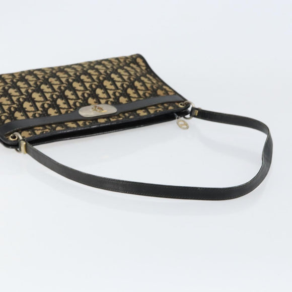 Christian Dior Trotter Canvas Shoulder Bag Navy Auth 156000