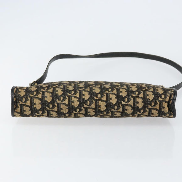 Christian Dior Trotter Canvas Shoulder Bag Navy Auth 156000