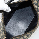 Christian Dior Trotter Canvas Shoulder Bag Navy Gold Auth 156001-16