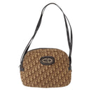 Christian Dior Trotter Canvas Shoulder Bag Brown Auth 156003-13