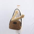 Christian Dior Trotter Canvas Shoulder Bag Brown Auth 156003-22