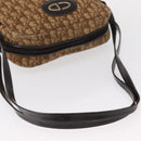Christian Dior Trotter Canvas Shoulder Bag Brown Auth 156003-7