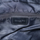 Christian Dior Trotter Canvas Shoulder Bag Black Silver Auth 156004-15