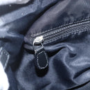 Christian Dior Trotter Canvas Shoulder Bag Black Silver Auth 156004-16