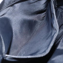 Christian Dior Trotter Canvas Shoulder Bag Black Silver Auth 156004-20