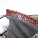 FENDI Zucchino Canvas Mamma Baguette Shoulder Bag Beige Gold Auth 156013-24