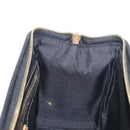 FENDI Pecan Canvas Boston Bag Black Brown gold Auth 156014-19