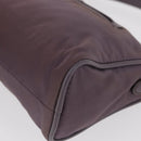 PRADA Shoulder Bag Nylon Gold Purple Auth 156015-14