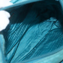 PRADA Shoulder Bag Nylon Turquoise Blue Silver Auth 156016-11