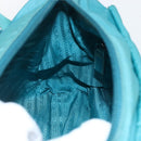 PRADA Shoulder Bag Nylon Turquoise Blue Silver Auth 156016-23