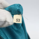 PRADA Shoulder Bag Nylon Turquoise Blue Silver Auth 156016-25