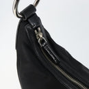 PRADA Shoulder Bag Nylon Black Silver Auth 156018-14