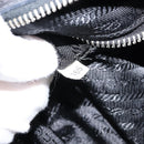PRADA Shoulder Bag Nylon Black Silver Auth 156018-21