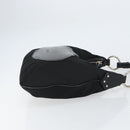 PRADA Shoulder Bag Nylon Black Silver Auth 156018-4