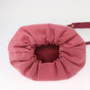 LOEWE Bounce bag Hand Bag Leather 2way Pink Gold Auth 156019-5