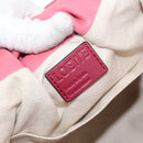 LOEWE Bounce bag Hand Bag Leather 2way Pink Gold Auth 156019-19
