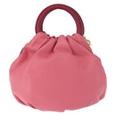 LOEWE Bounce tas Handtas Leer 2-weg Roze Goud Auth 156019-2