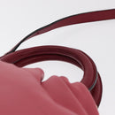 LOEWE Bounce bag Hand Bag Leather 2way Pink Gold Auth 156019-8
