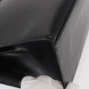 CELINE Hand Bag Leather Black Gold Auth 156020-11