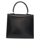 CELINE Hand Bag Leather Black Gold Auth 156020-3