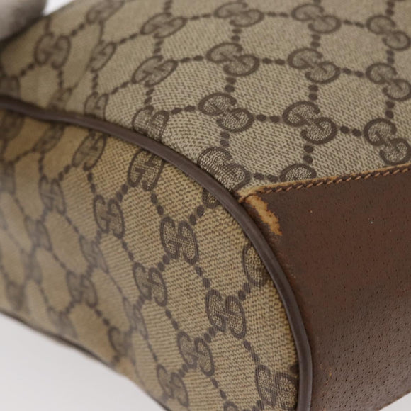 GUCCI GG Supreme Web Sherry Line Bag PVC Red Beige 41 02 034 Auth 156025